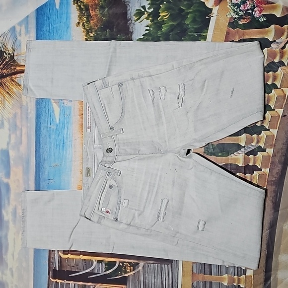Adriano Goldschmied Distressed Skinny Straight Jeans Size 26‎ - Picture 3 of 11